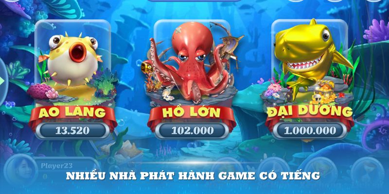 Nhiều nhà phát hành game có tiếng trên toàn cầu